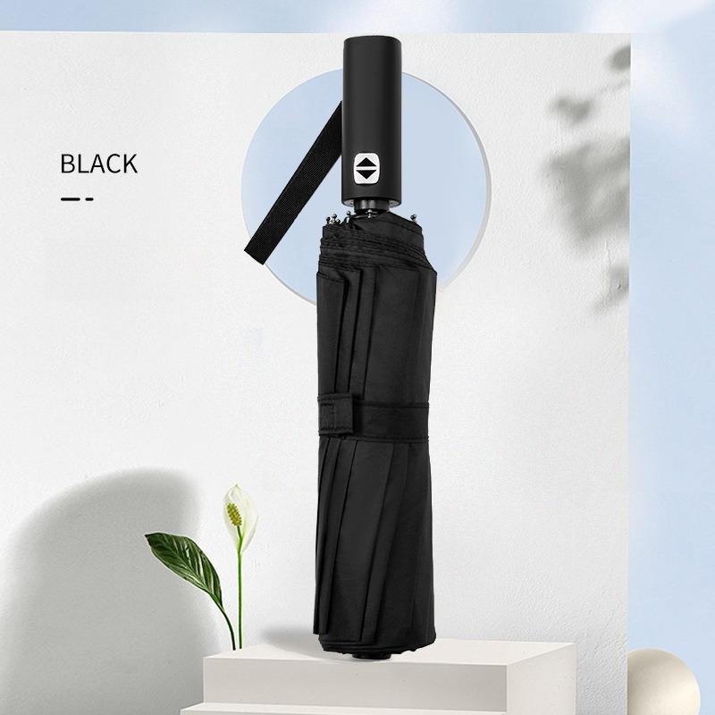 Large Automatic Folding Outdoor Umbrella, Windproof and UV Resistant Business Gift Umbrella, Durable and Compact Design for Rain or Shin