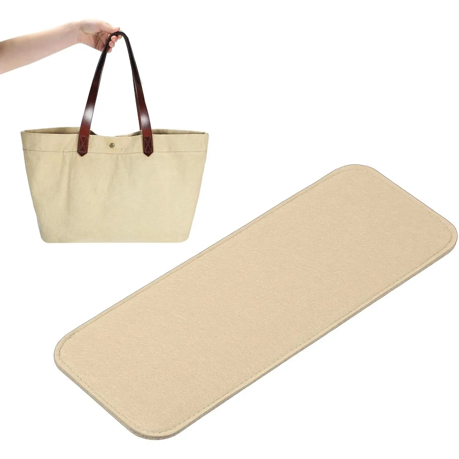 Felt Base Shaper, Bag Bottom Shaper Pad Purse Liner Board Insert Arc Corner