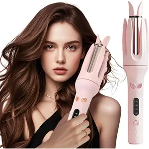 Auto Hair Curler, Automatic Curling Iron with 4 Temperature, 28mm Barrel Rotating Curling Wand Automatic Shut-Off Anti-Scald Fast Heating Hair Styling Tool