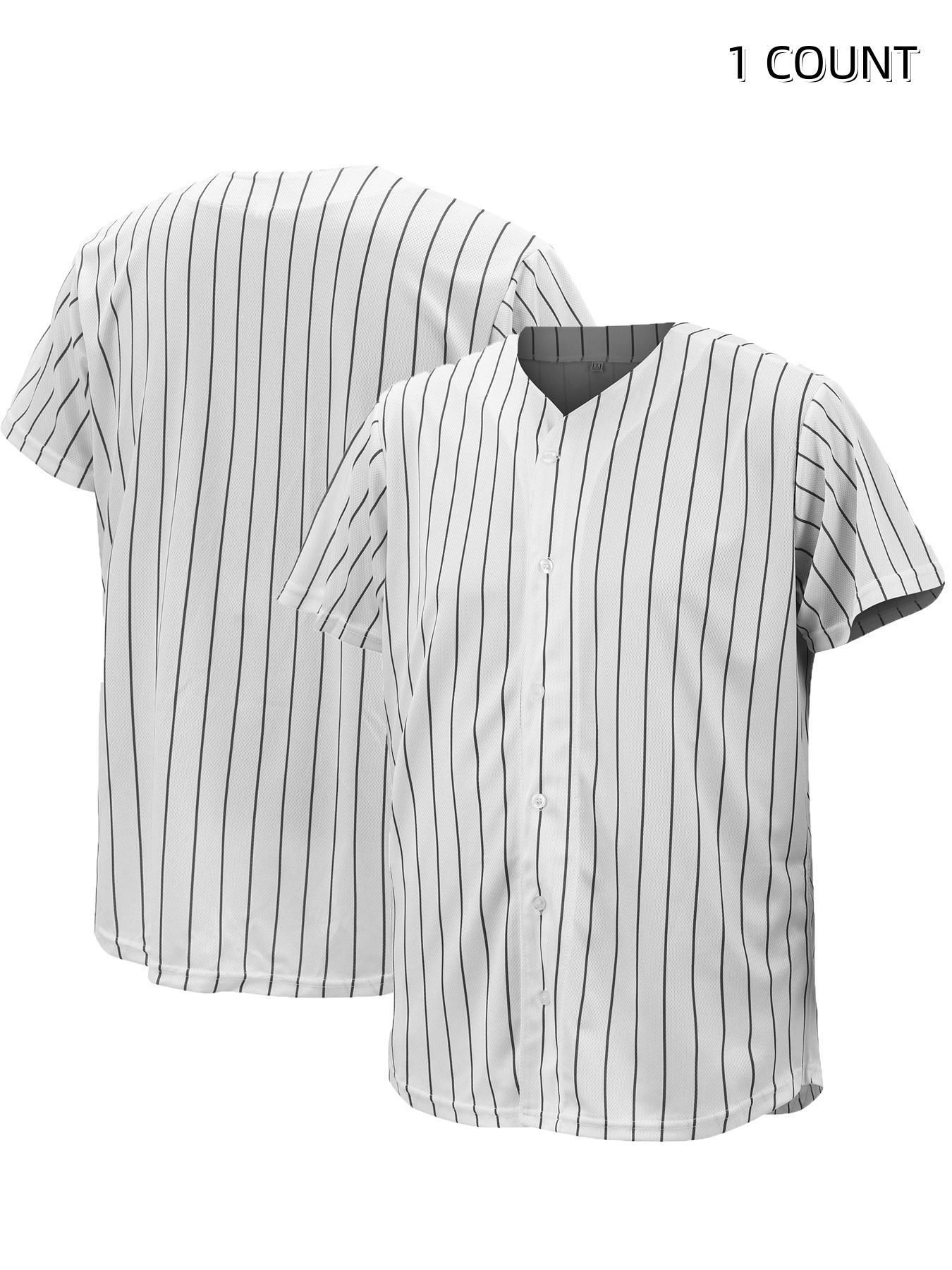 Baseball Jersey for Men and Women, Baseball Shirts for Button up Shirt,Hipster Hip Hop Sports Uniforms, Sports Top