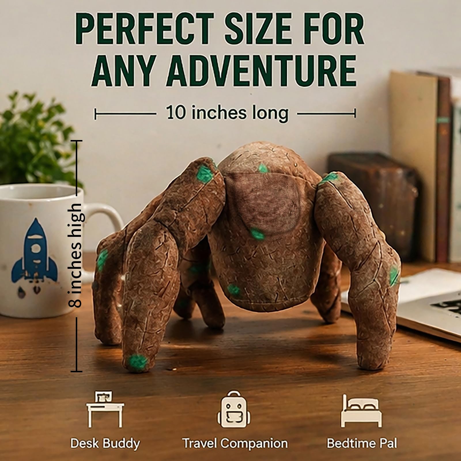 Project Hail Mary Rocky Plush Toy – 8" Soft Stuffed Alien Pillow, Movie Collectible Gift for Sci-Fi Fans, Amaze Meme Throw Plushie