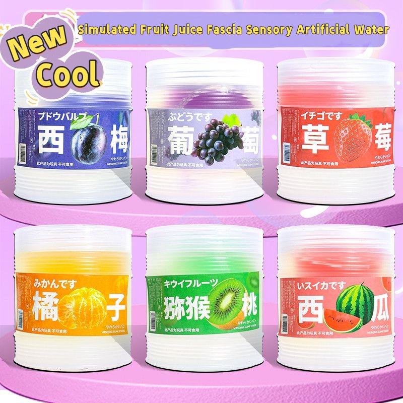 300ml Bucket Fruit Flavor Extruded Bubble Gel Transparent Fake Water Children's Non-toxic Mucus Decompression Crystal Mud Gift 300ml Bucket Fruit Flavor Extruded Bubble Gel Transparent Fake Water Children's Non-toxic Mucus Decompression Crystal Mud Gift