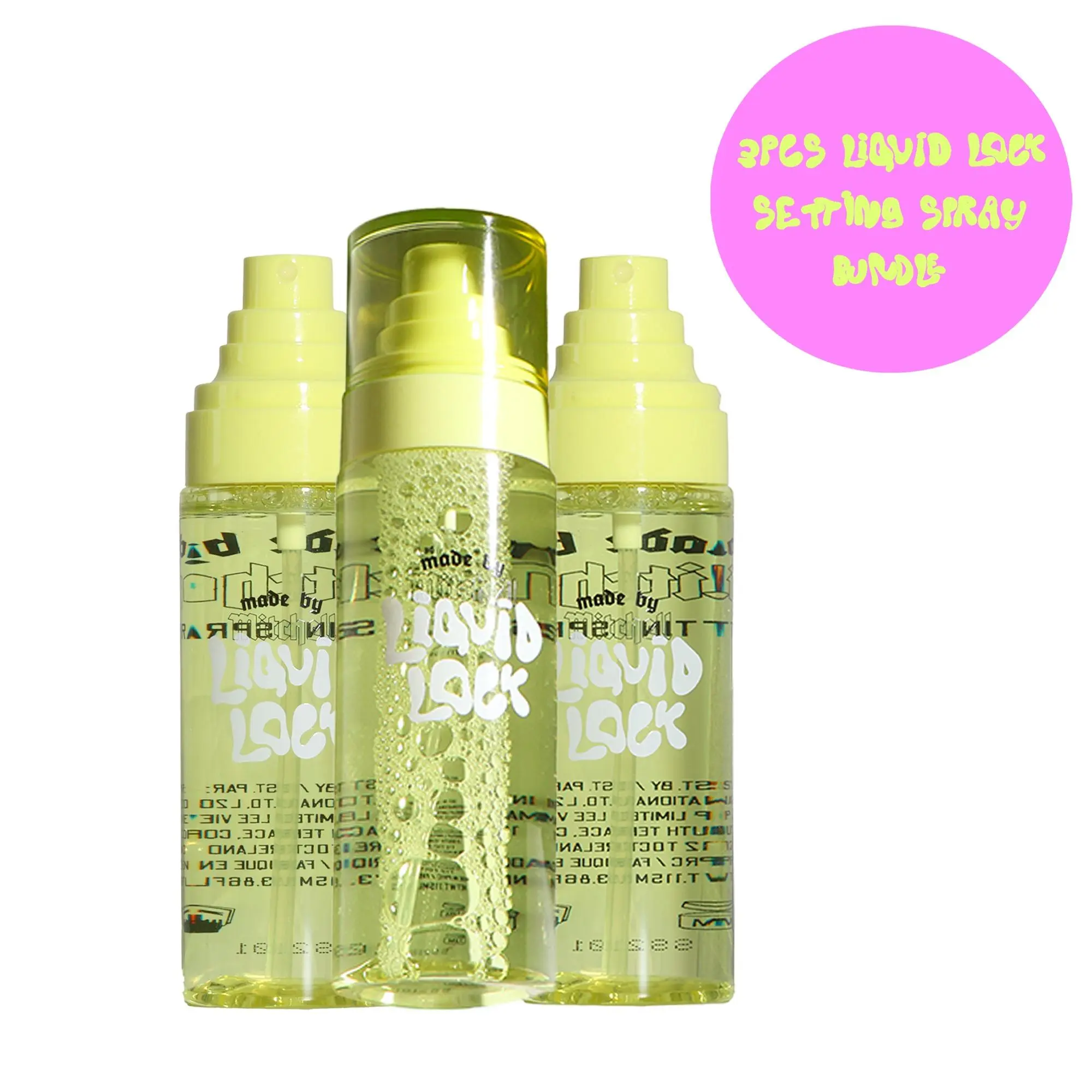 3pcs LIQUID LOCK SETTING SPRAY BUNDLES - Made by Mitchell