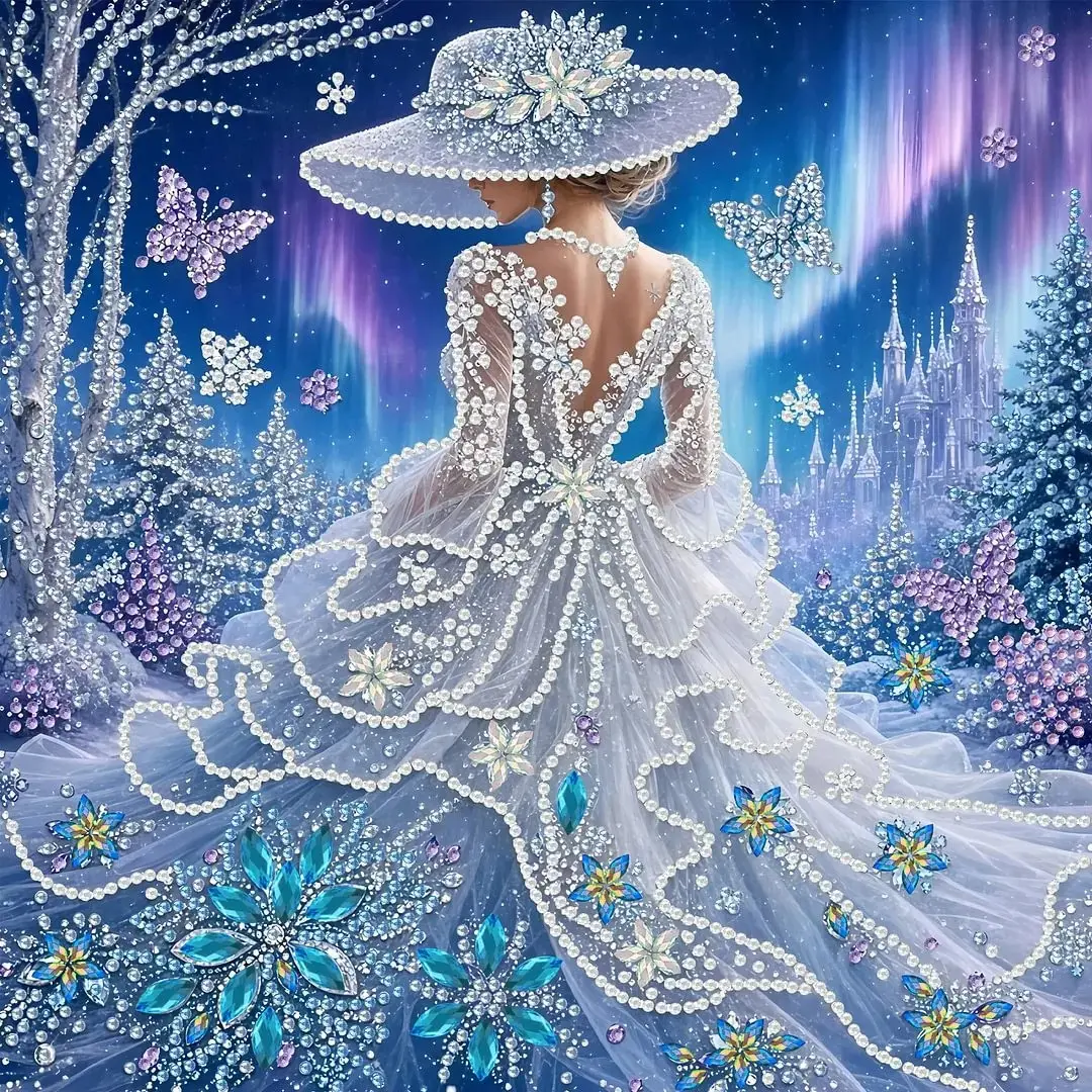 Diamond Painting Kit 11.81x11.81in, 5D DIY Crystal Drill Mosaic Craft, Handmade Art Gift, Festival Decor, Bedroom Office Living Room