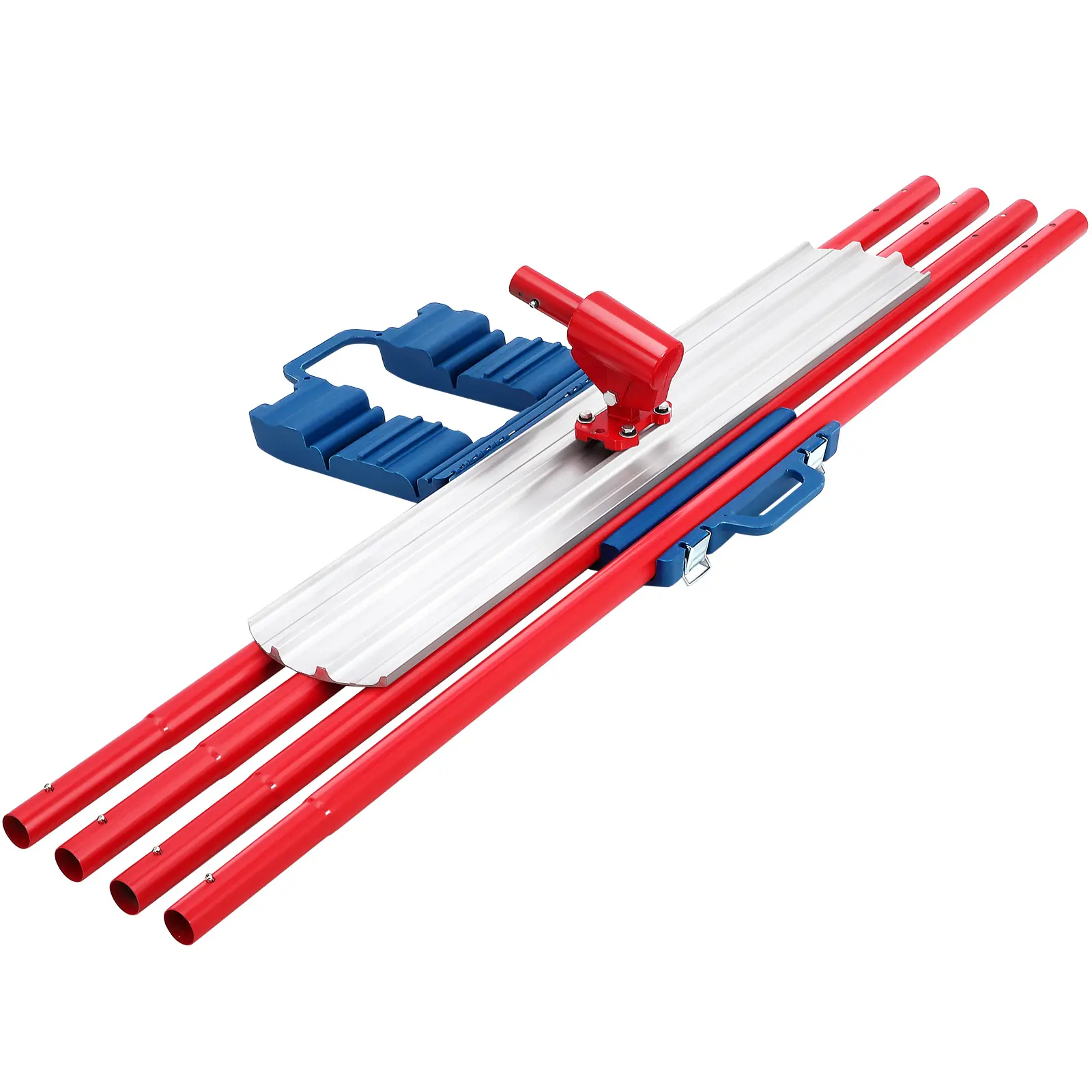 Magnesium Bull Float Concrete Tool with Bracket&4x Combinable Handles,Cement Trowel Finishing Kit for Smoothing & Leveling Concrete Slabs