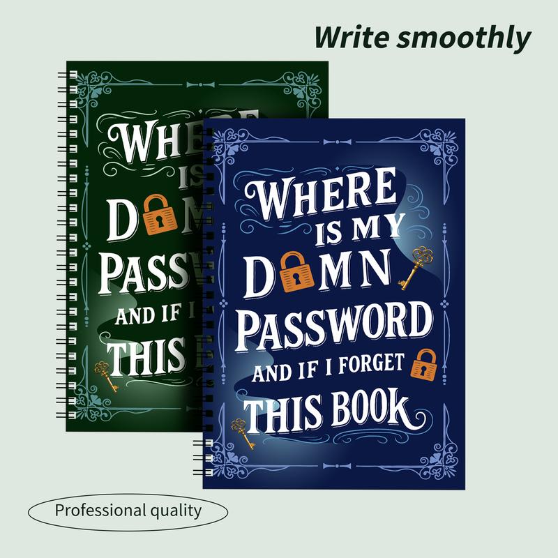 1pc Simple Password Book, Minimalist Advanced Address Password Manager With Website Password Quick Access Username And Password Storage Perfect For Home Office Internet Computer Logins, Great Holiday Gifts