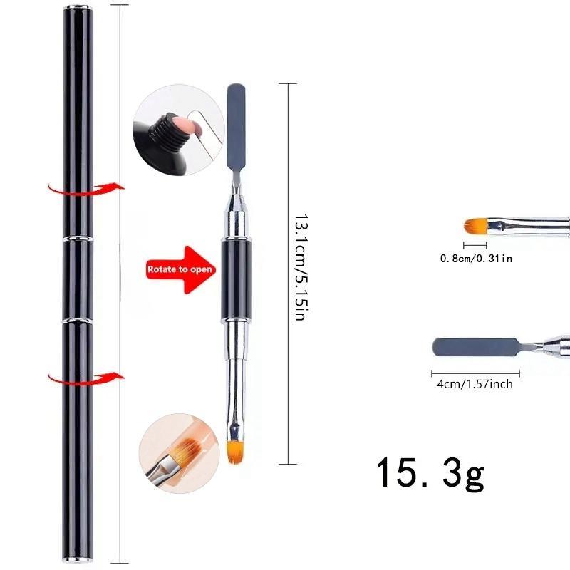 Professional Poly Gel Nail Kit, 1 Set 6 Colors Poly Nail Gel Kit with Uv Lamp, Complete Nail Extension Poly Gel Kit for Beginners, Gift for Women, Poly Gel Polish Kit Gel Extension Kit Nail Supplies Nail Equipment Nail Kit for Beginners, Christmas Gift