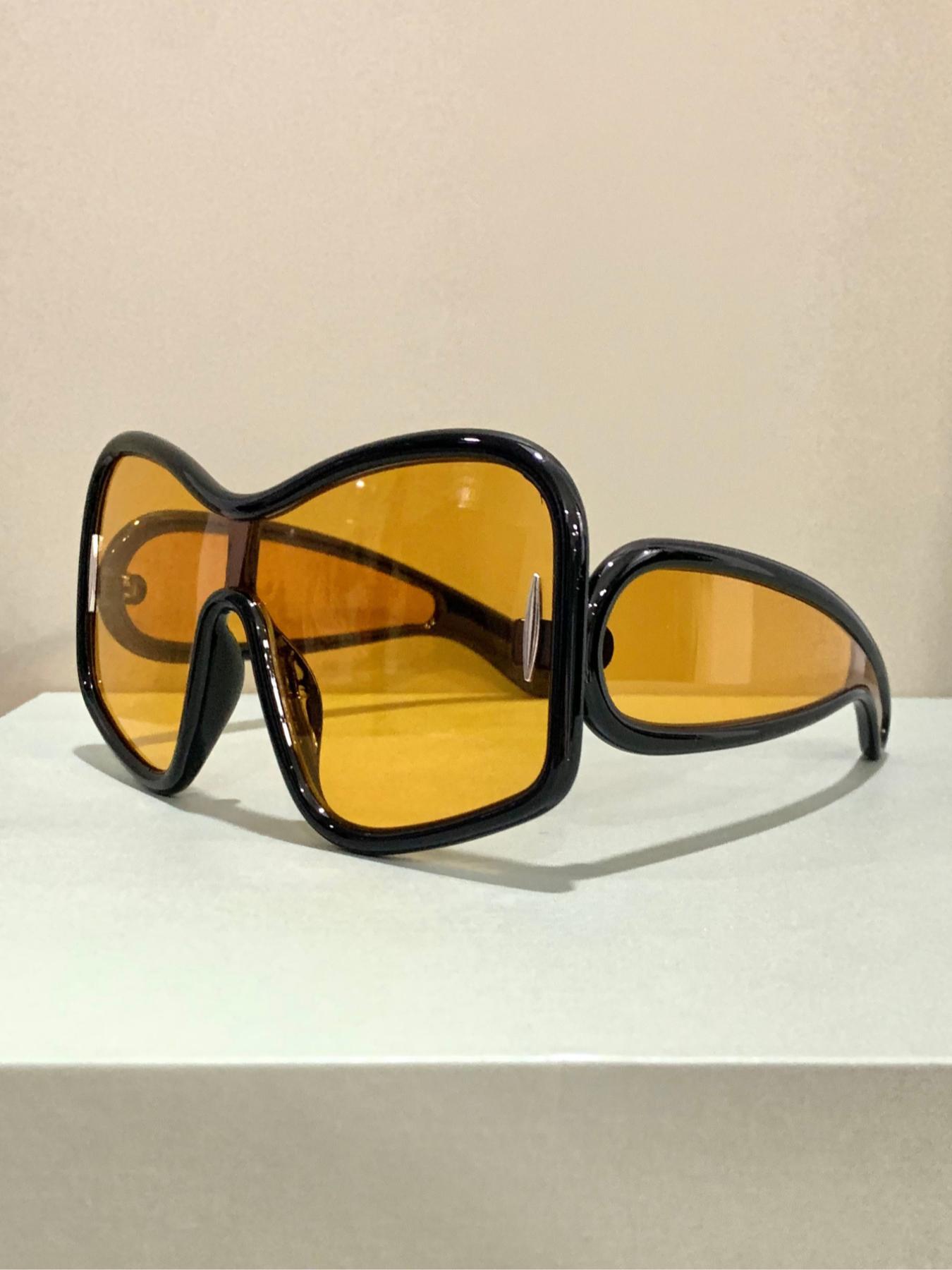 Unisex Punk Style Large Frame Glasses, Style Trendy Casual Eyeglasses for Travel Use, Novelty Frame Legs Glasses, Fashion Accessories for Outdoor Activities