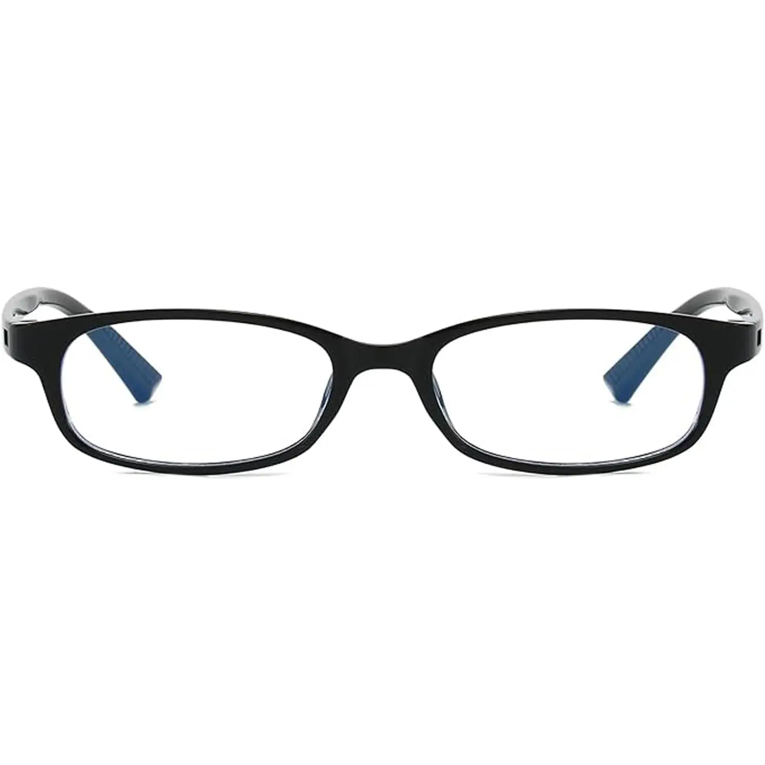 Retro Clear Rectangle Glasses for Women Men  Blue Light Blocking Lens Narrow Frame Non Prescription Eyeglasses