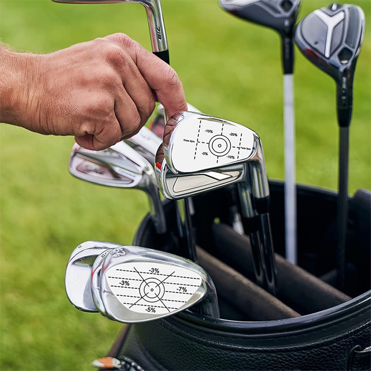 Golf Club Impact Sticker, 20pcs/100pcs/200pcs Useful Training Aid Improve Swing Accuracy, Golf Club Impact Sticker for Irons Wood Putters, Golf Accessories