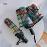 【Black Friday】Windproof Automatic Folding Umbrella with Colorful Stained-Glass Print, Stylish Unisex Design with 8 Reinforced Ribs, Lightweight Waterproof Umbrella for Rainy Days, Gift for Father's Day, Halloween, Christmas or Valentine's Day
