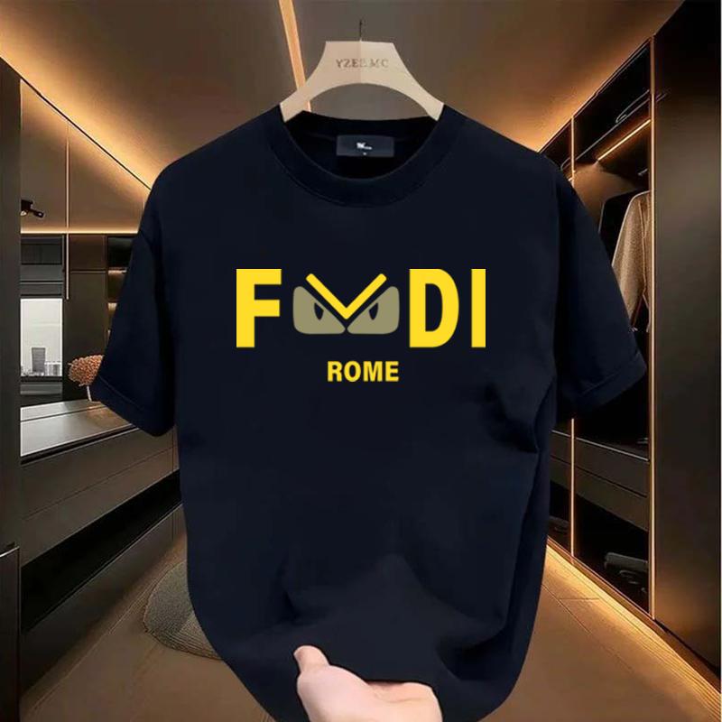 T-shirt with FDI printed on it, cartoon eyes design, unisex, men's round neck street style summer and spring, casual, clothing, simple yet trendy, gift for him, festival, youthful and energetic, men's daily wear tops