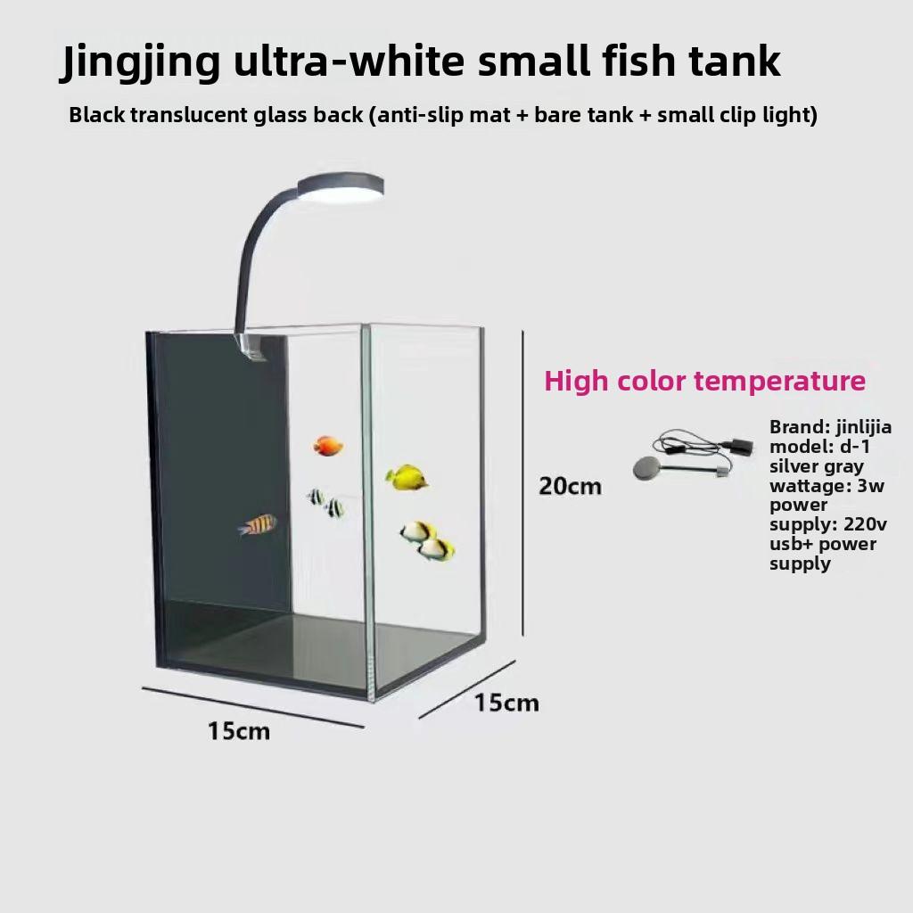 Ultra Clear Fish Tank Living Room Small Home Office Eco Friendly Easy Maintain Complete Aquascaping Mini Aquatic Plant Tank Desktop Betta Tank