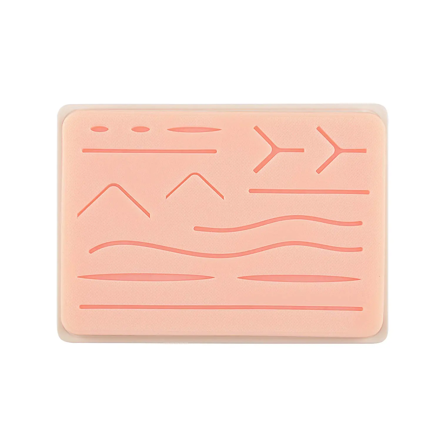Medarchitect Upgraded Large 3-Layer Suture Pad for Suturing Training, Wound Practice - Anti-Slip Base, Separation-Resistant, Tear-Resistant - 7.05 x 4.71 x 0.71 in, 8.8 oz, for 12 Months and Up