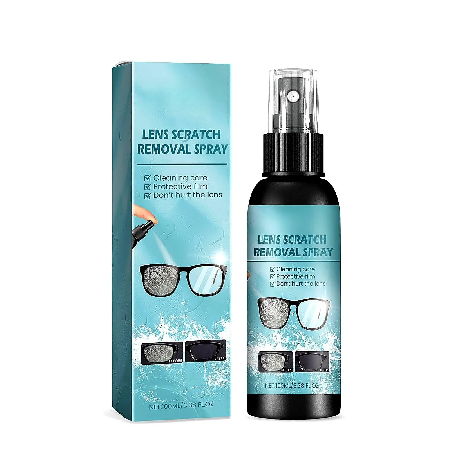 Nano Lens Scratch Remover - Powerful Pure Deep Cleaning Curing Agent for Glass Buffing & Renovation, Household Lens Care Cleaner