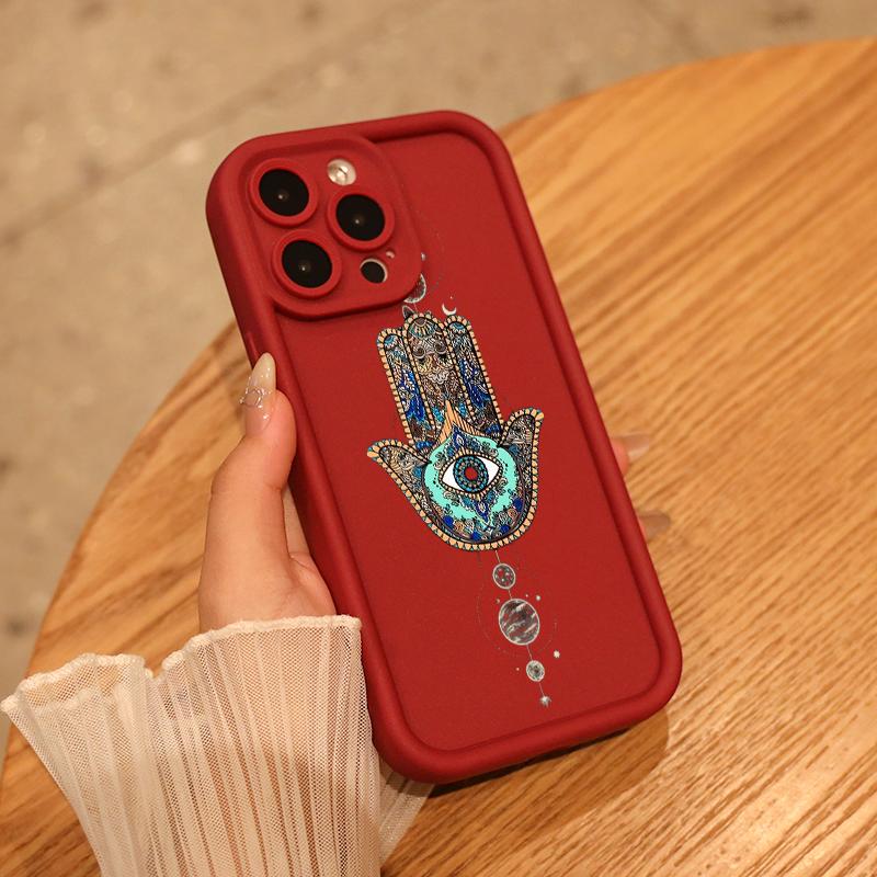 Hamsa Hand with Evil - Eye and Celestial Elements Design for iPhone17/17PROMAX/17PRO/16/15/14/13/12/GALAXYS21/S22/S23/S24 Celestial Eye Layered Phone Case customized trends Cool trend BOBOJT641001