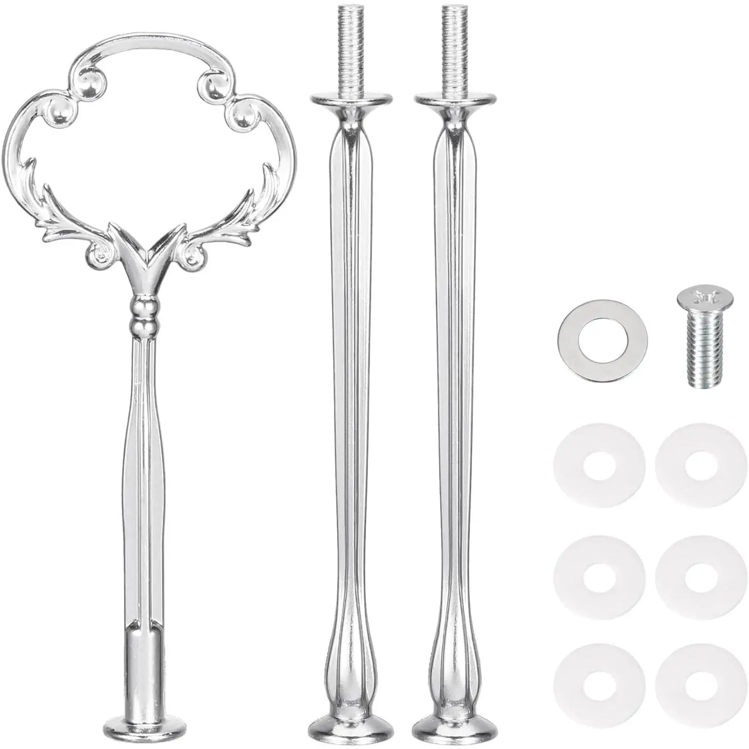 3 Tier Cake Stand Hardware Tiered Tray Plate Hardware Kit Heavy Metal Holder Fruit Plate Stand  Plate Stand