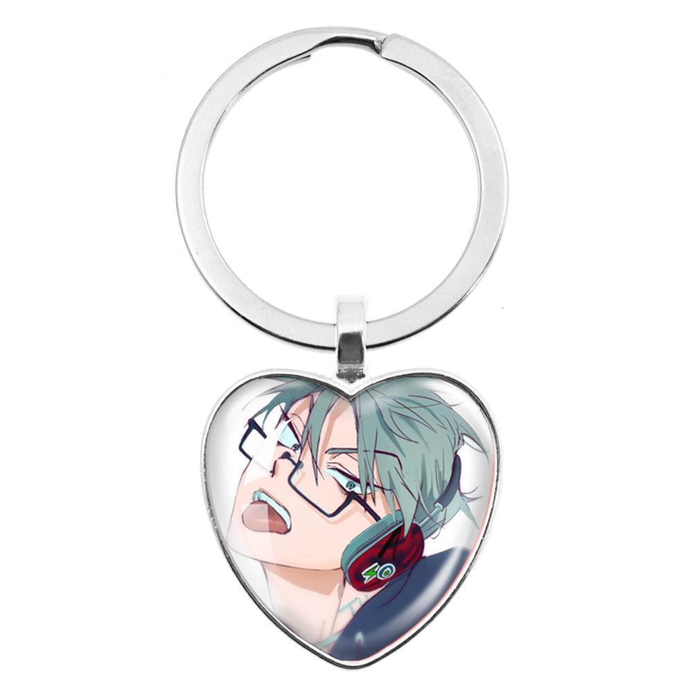 ALIEN STAGE Mizi Sua Till Ivan Hyuna Luka Glass Pendant Keychain Jewelry Accessories Souvenir Key Ring Fans Gift Necklace