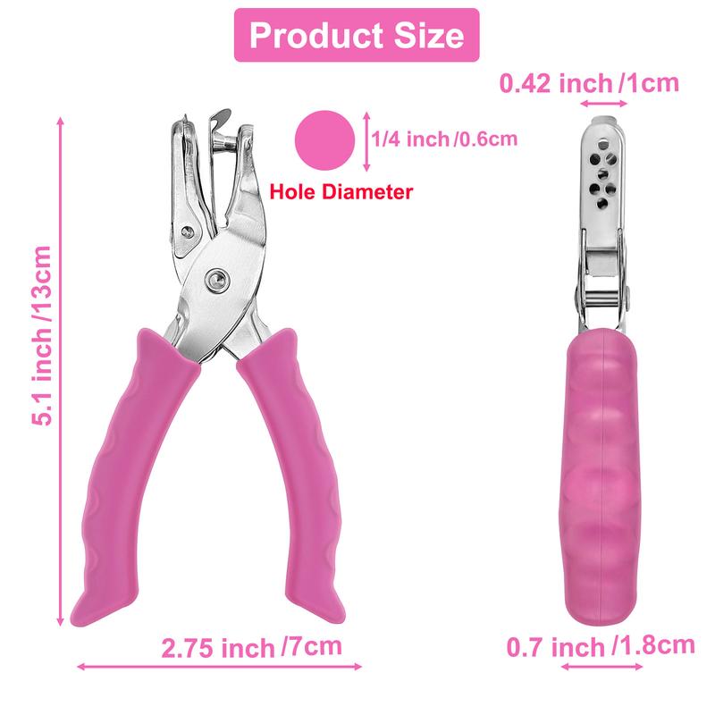 Manual Hole Punch, 1 Count Portable Mini Hole Puncher, Creative Handheld Circle Punch for Paper Crafts in Home, Office, Classroom