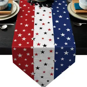 Trendy Themed Table Runners, 250th Anniversary Tablecloths for Living Room Tea Tables, Kitchen and Dining Tables