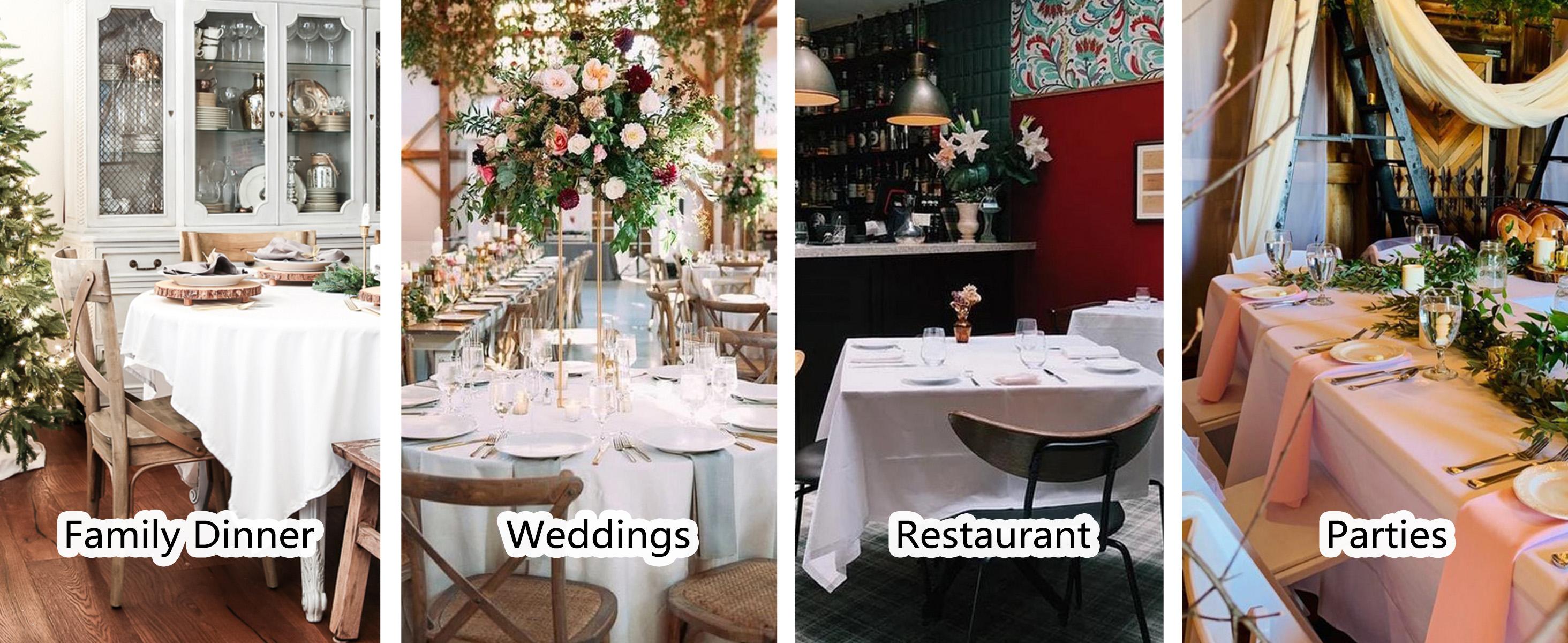 Red Rectangle Tablecloth Wrinkle Free Waterproof Polyester Table Cloths Spillproof Heavy Duty and Washable Table Cover for Party, Banquet, Indoor and Outdoor-Square/Rectangular