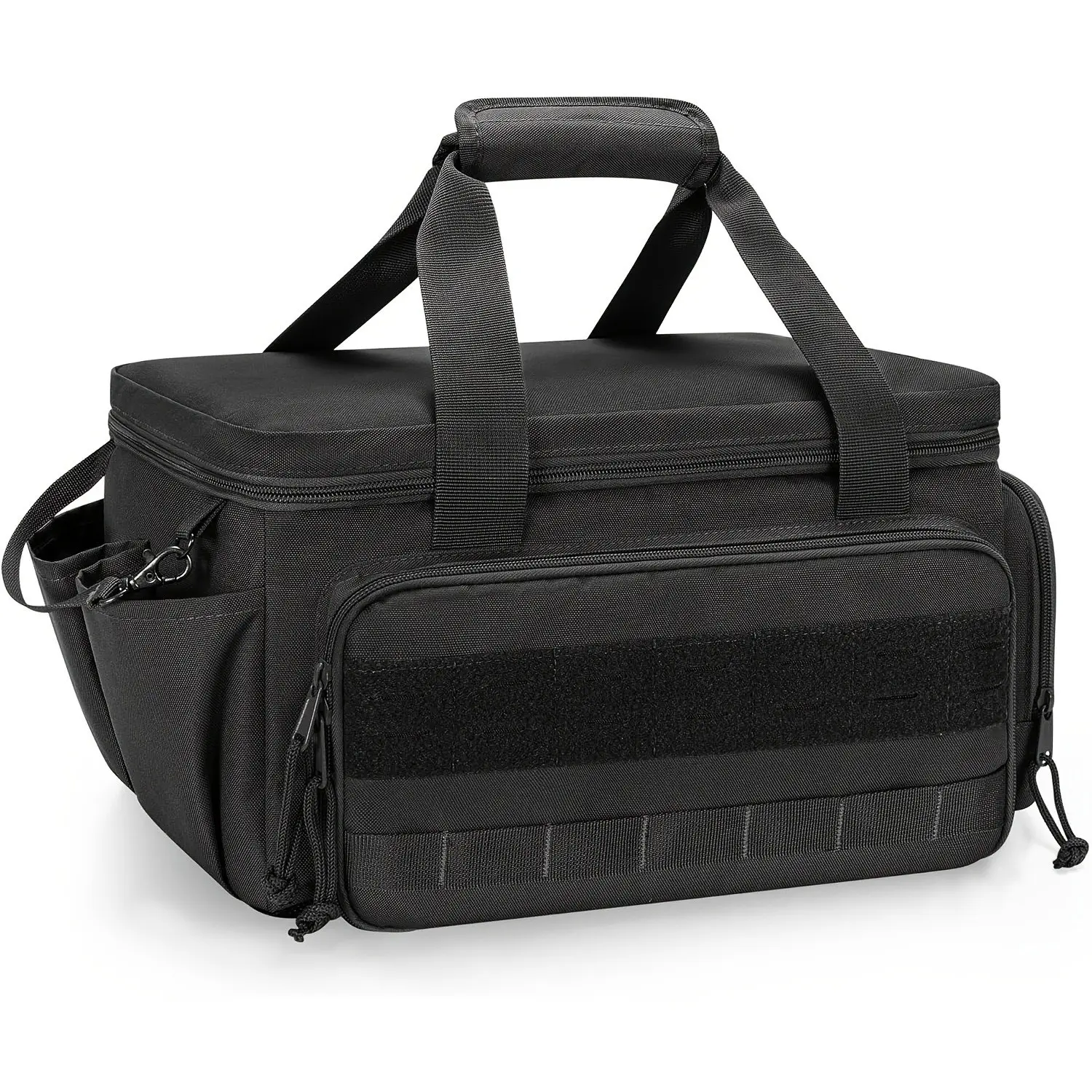 14 Inch Canvas Tool Bag, Thick Durable Tactical Handheld Tool Pouch, Large Capacity Multi-Functional Hardware Storage, Waterproof Portable Workshop Bag, Construction Tool Organizer