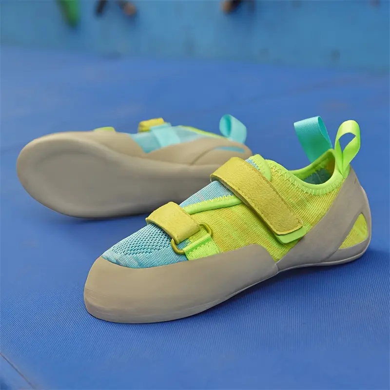 [Sneakers] Four Seasons Woman & Man Rock Climbing Shoes - Non Slip Comfy, Lace Up, Fastener, PU Upper, Rubber Sole, Ldeal for Sport And Bouldering Outdoor Activities