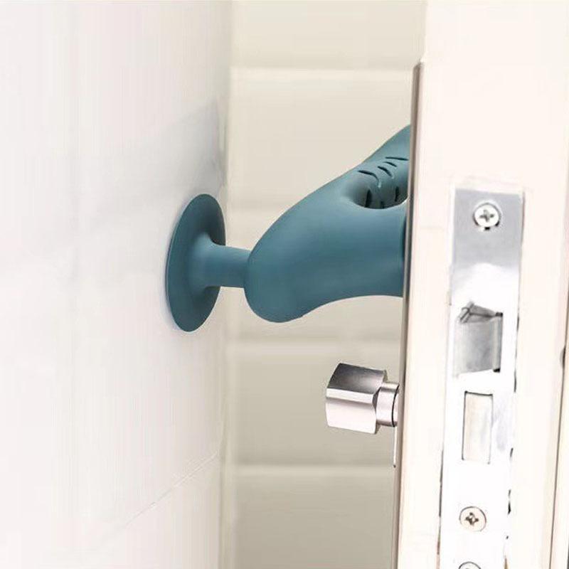 Silicone Door Handle Protective Cover Anti-collision Baby Safety Protect Noiseless Suction Cup Doorknob Door Knob Cover