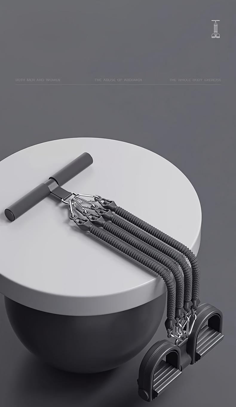 Home Pedal Resistance Trainer - Multifunctional Fitness Resistance Band Trainer, Back and Abdominal Muscle Exercise Equipment