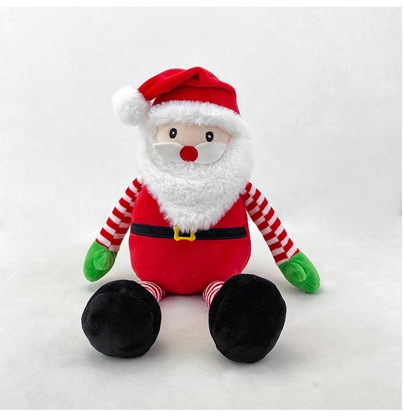 35cm Christmas Stuffed Doll Santa Elk Claus Elf Snowman Plush Toys For Carnival Festival Present Gifts For Children Festive Deco