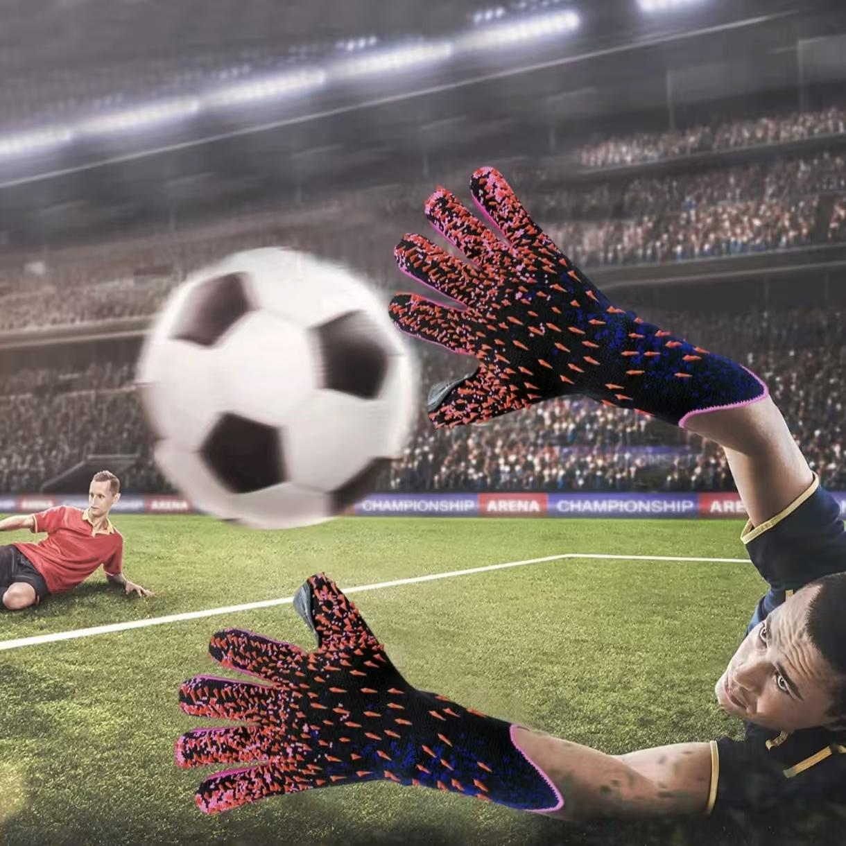 Comfortable Football Goalkeeper Gloves, Non-Slip Wear-Resistant Football Gloves, Soccer Hand Protector Gloves, Sports Protective Accessories, Valentine'S Day Gift finger save goalkeeper gloves soccer goalie glove premium goalkeeper gloves football gear