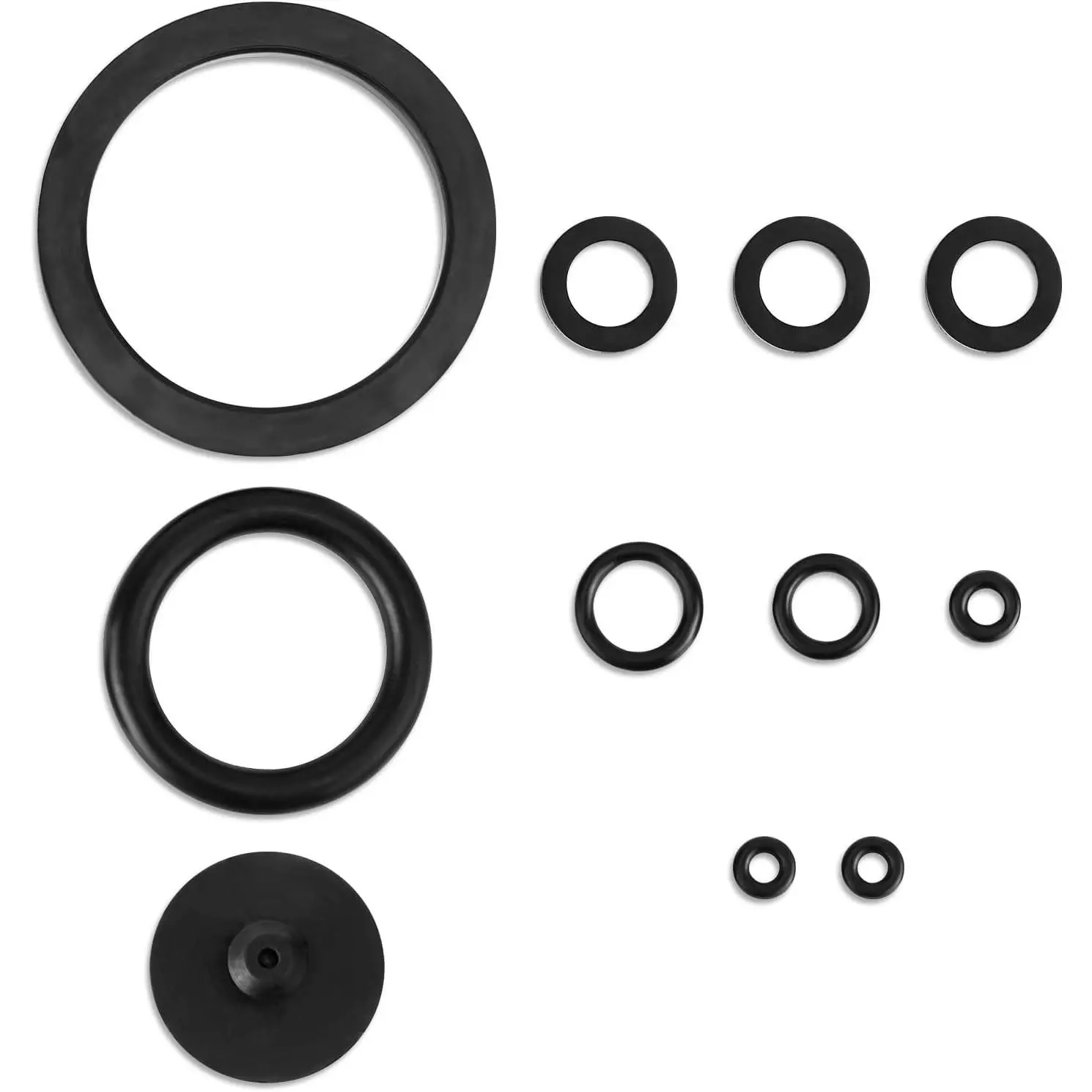 11pcs Sprayer Seal Rings, Rubber Seal O Rings Accessories Multiple Sizes Sprayer Sealing Gasket Set for Most 3L 5L 8L Sprayer, Garden Spray Pump Repair Parts for Most 1 Gallon 2 Gallon Sprayer