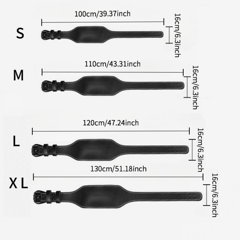 Cross-Border Fitness Waist Support Belt PU Leather Waist Support for Men Deep Squat Deadlift Professional Training Gear Weightlifting Belt