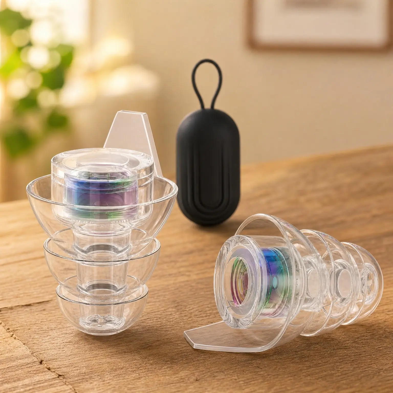 High Fidelity Silicone Music Ear Plugs, Noise Reduction Hearing Protection for Concerts, Musicians, DJ, Motorcycle, Rave, Tinnitus Relief, Small SizeGift