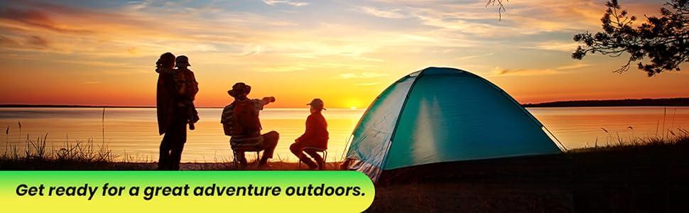 2 Person Camping Tent with Rain Fly and Carrying Bag - Lightweight Outdoor Tent for Backpacking, Hiking, or Beach Use by Wakeman Outdoors