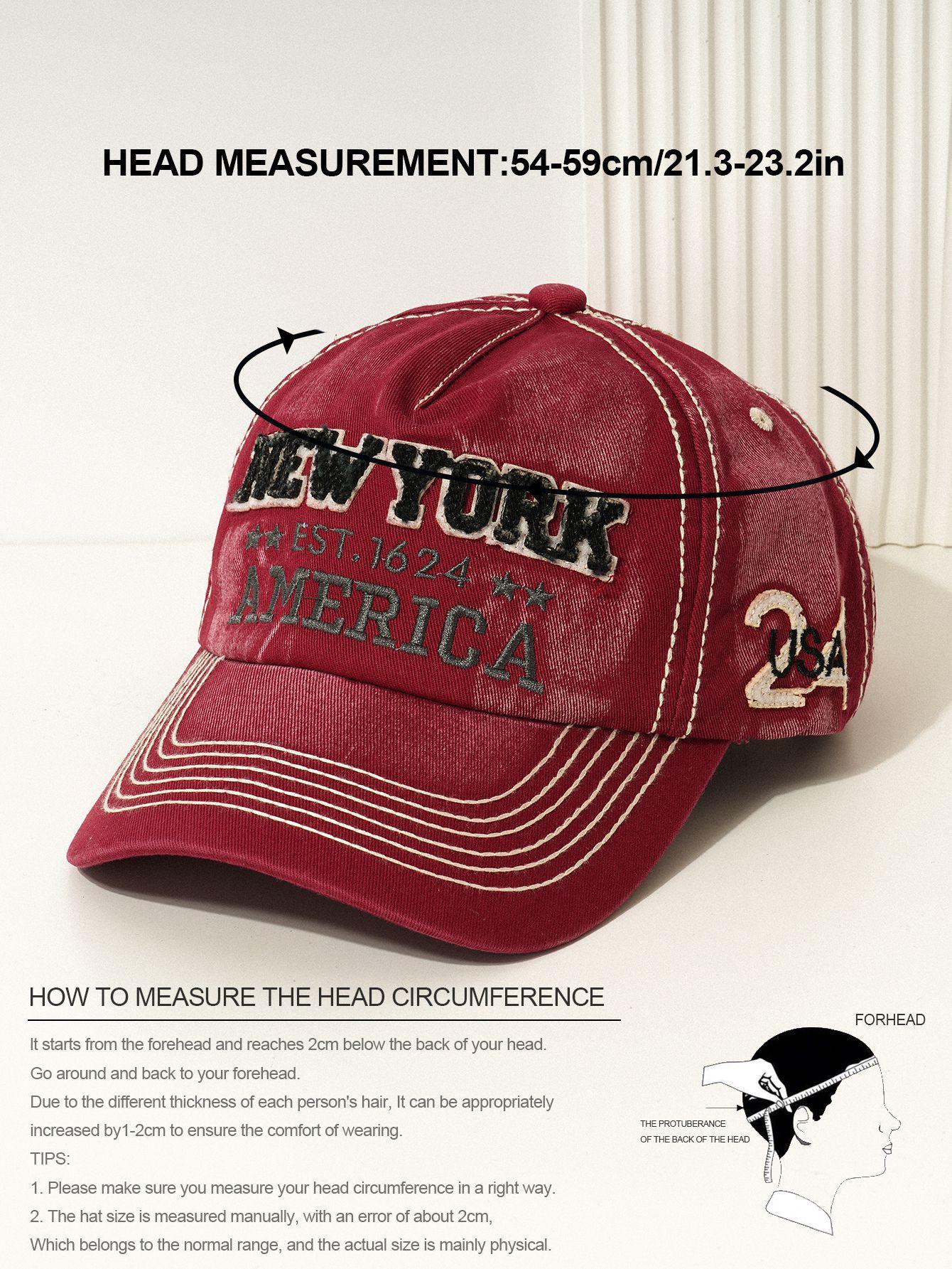 Unisex fashion baseball cap with NEW YORK letter embroidery, versatile for sun protection and cycling