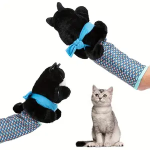 Interactive Cat Wrestling Puppet Toy, Durable Plush Hand Puppet with Sturdy Fillings, Safe Play, Soft Attractive Design, Perfect for Indoor Cats
