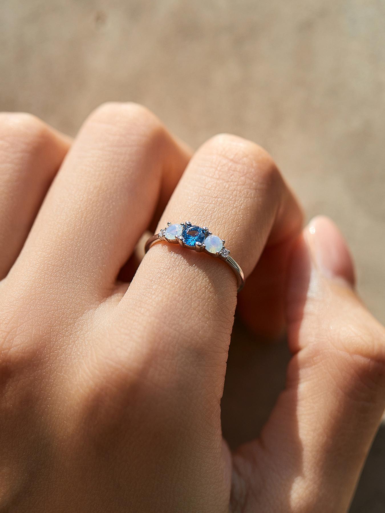 925 Sterling Silver Artificial Crystal Decorated Ring, Fashion Jewelry for Party, Daily Clothing Decor, Trendy All-match & Exquisite Jewelry for Birthday Gift