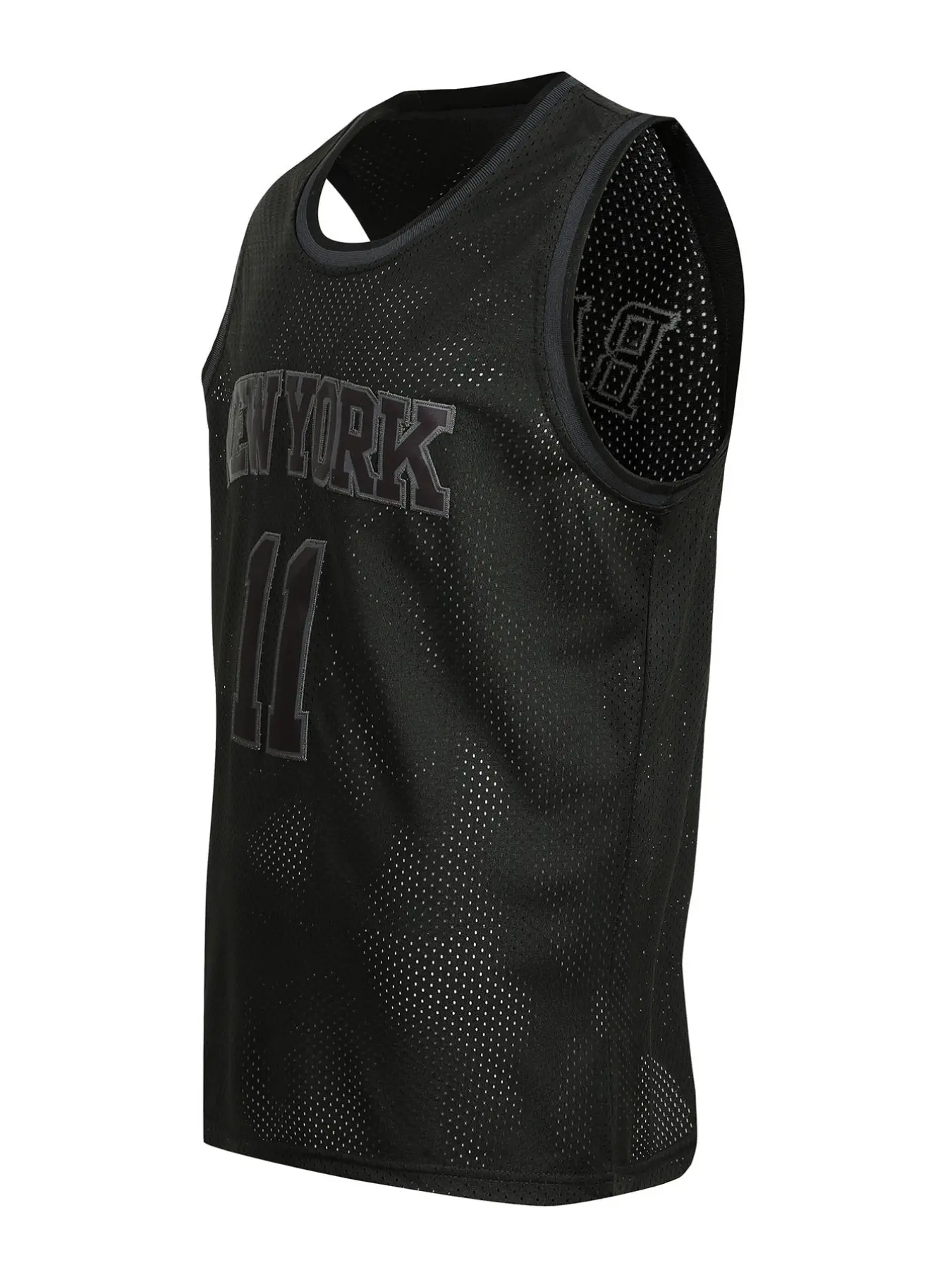 Men's 11 Black Basketball Jersey, Embroidery Sportswear, Casual Short Sleeve Tank Top, Fitted H-Type, Long Clothing, Plain Surface