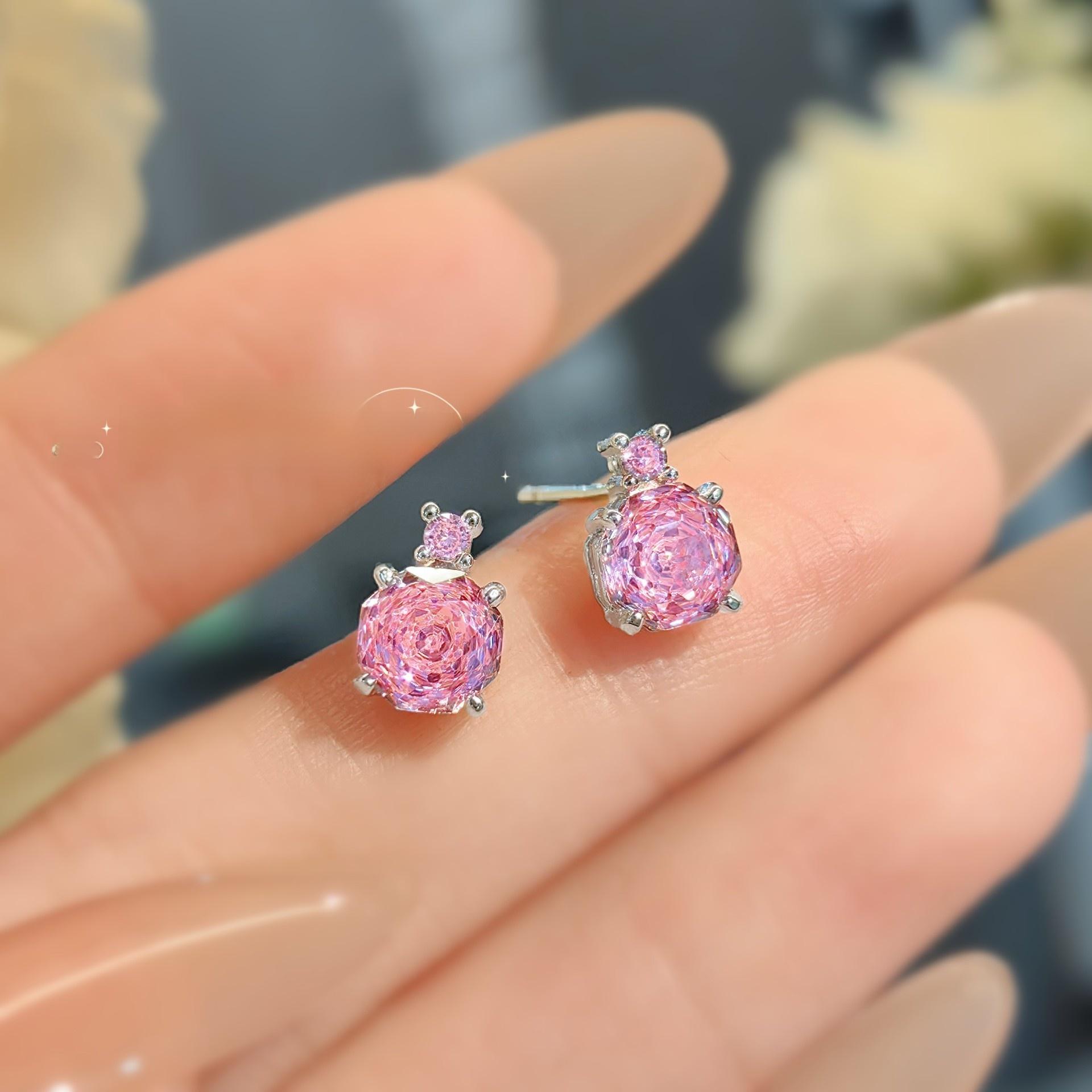 ✨   Octagonal Millennial Rose Cut CZ Set |   Pendant Necklace + Stud Earrings + Ring 💍 |   Same Chic Design |   Available Separately 🎁   – Trendy Gift for Her