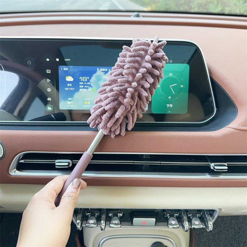 practical cleaning tool for cars,Car dust duster, extendable ash removal mop, soft bristled car brush, and car cleaning tool