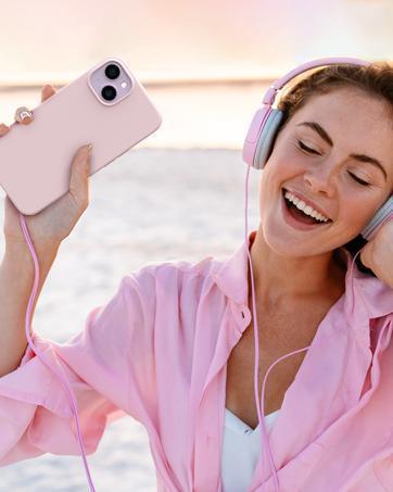 Compatible with iPhone 15 Plus Case 6.7", Slim Liquid Silicone 3 Layers Full Covered Soft Gel Rubber Cover Protective Phone Case with Anti-Scratch Microfiber Lining-Pink