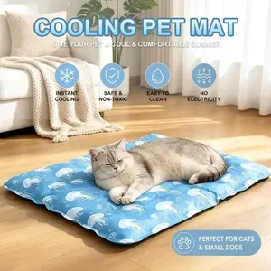 New Large Thick Pet Ice Pad, Summer Dog Cooling Mat, Cat Cooling Sleep Pad, Waterproof Bite-Resistant, Leak-Proof, Heat Relief Pad, Beds, Suitable for cats and dogs
