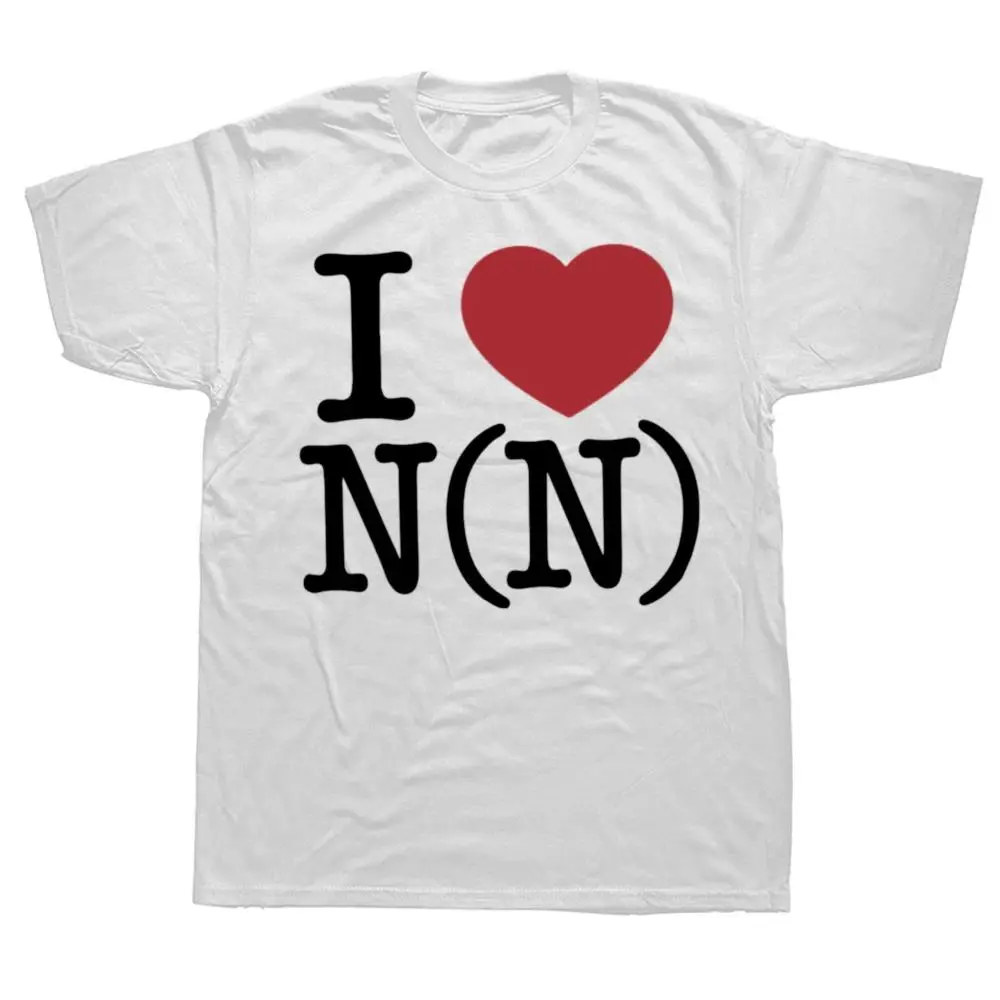 Men's 9-Print Short-Sleeve Cotton Tops, Funny "I Love Number 9" Graphic T-Shirt, Loose Oversized Casual Fashion Tee for Men