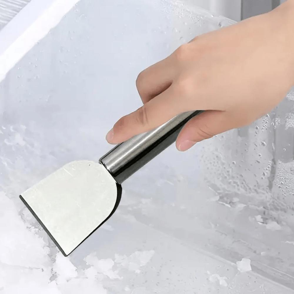 Stainless Steel Cleaning Scraper, 1 Count Multipurpose Metal Utility Spatula for Kitchen, Bathroom, Home, Durable Cleaning Tool for Home Kitchenware