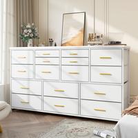 White-16 Drawer-with Power Outlet
