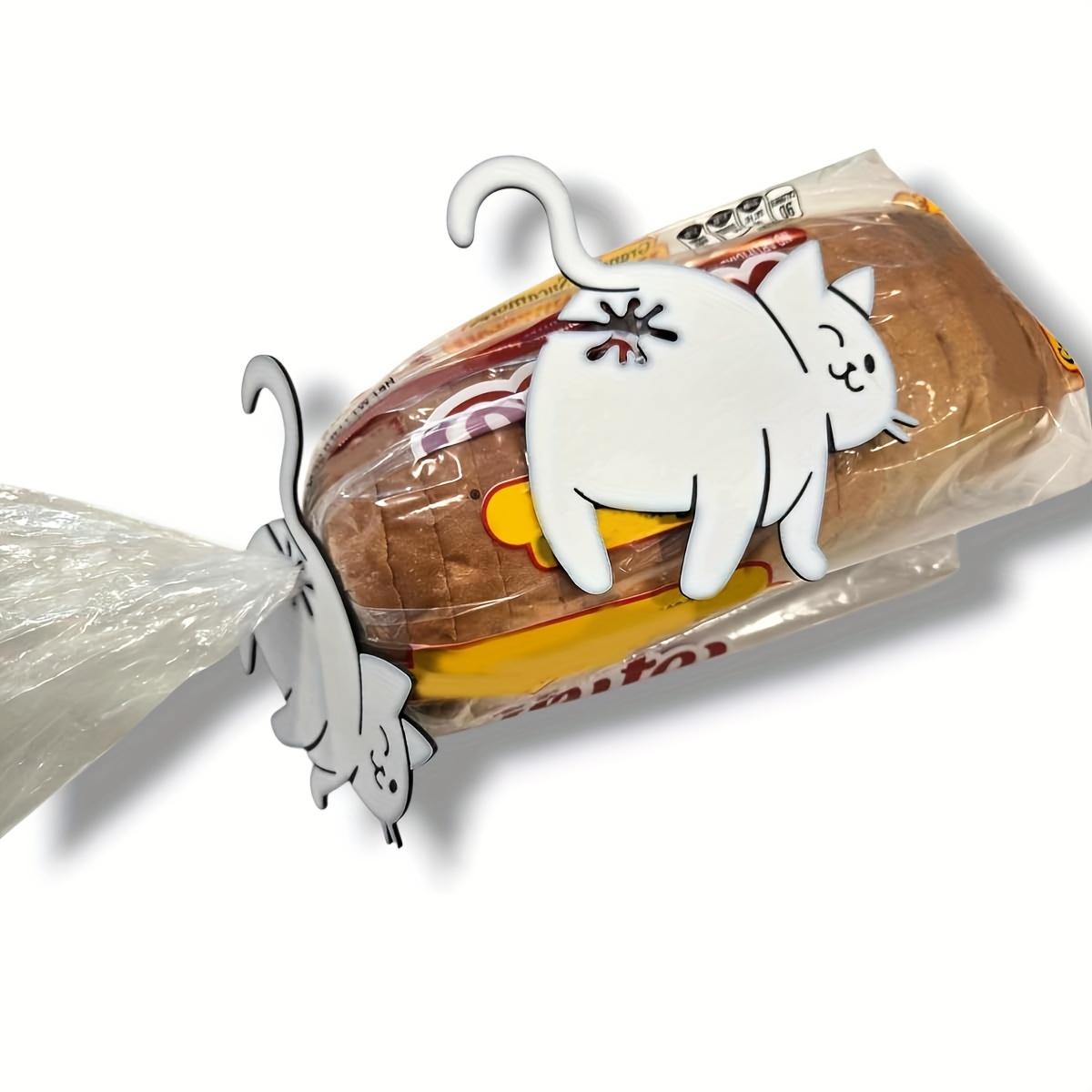 Cat Butt Bread Clip - 3D Printed Fun Kitchen Gadget, Plastic Bag Holder, Cute Animal Storage Accessory, Creative Home Decor Gift, Lightweight Design, A Must-Have for Pet Lovers