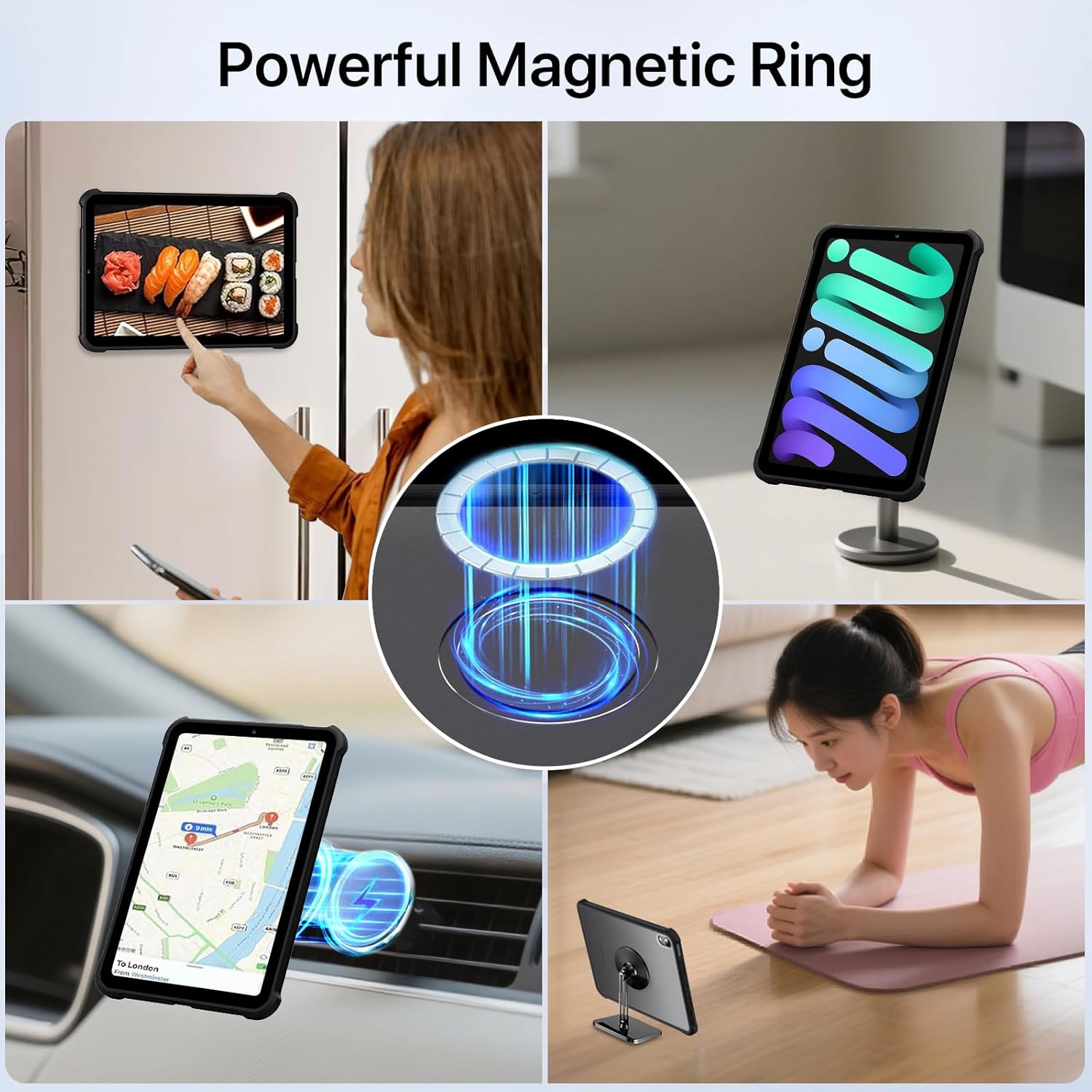 iPad mini A17 Pro/6 Case with Ring for MagSafe, Translucent Shell