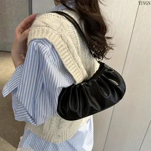 Vintage Burgundy Zip Closure Mini Shoulder Bag, Compact Portable Multi-use Handbag, Ideal for Daily Office & 80s Themed Party Gifts