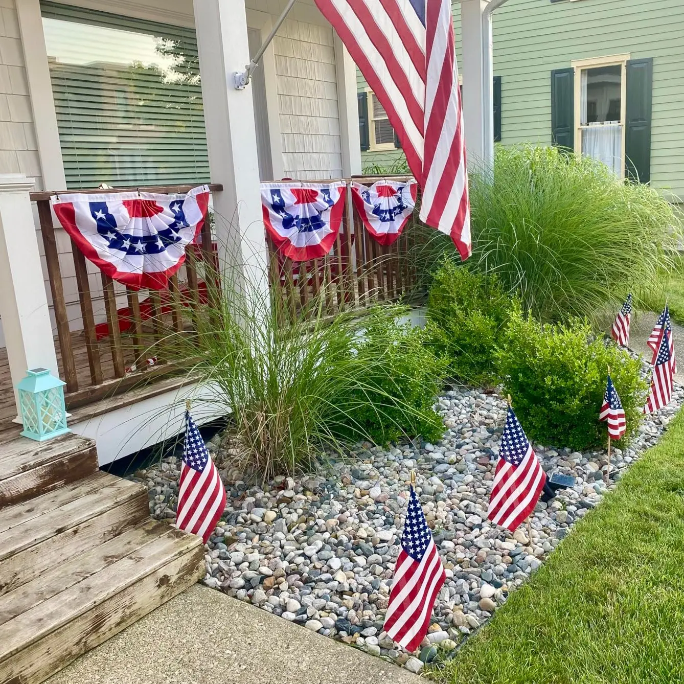5 Pack Large American Fan Flags – 4th July Patriotic Half Fan Bunting, Decorative Banner, Eye-Catching & Reusable Outdoor Party Decoration for Home, Yard, BBQ – Must-Have for Proud Americans #GLOBAL PICKS